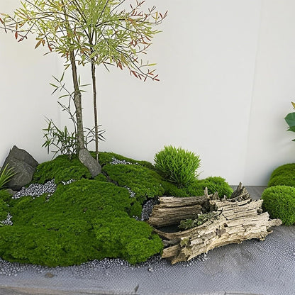 Fake Green Moss for Decorating, Artificial Moss for Aquarium Model Crafts Table Centerpieces Decor (Green, 200g/7oz)