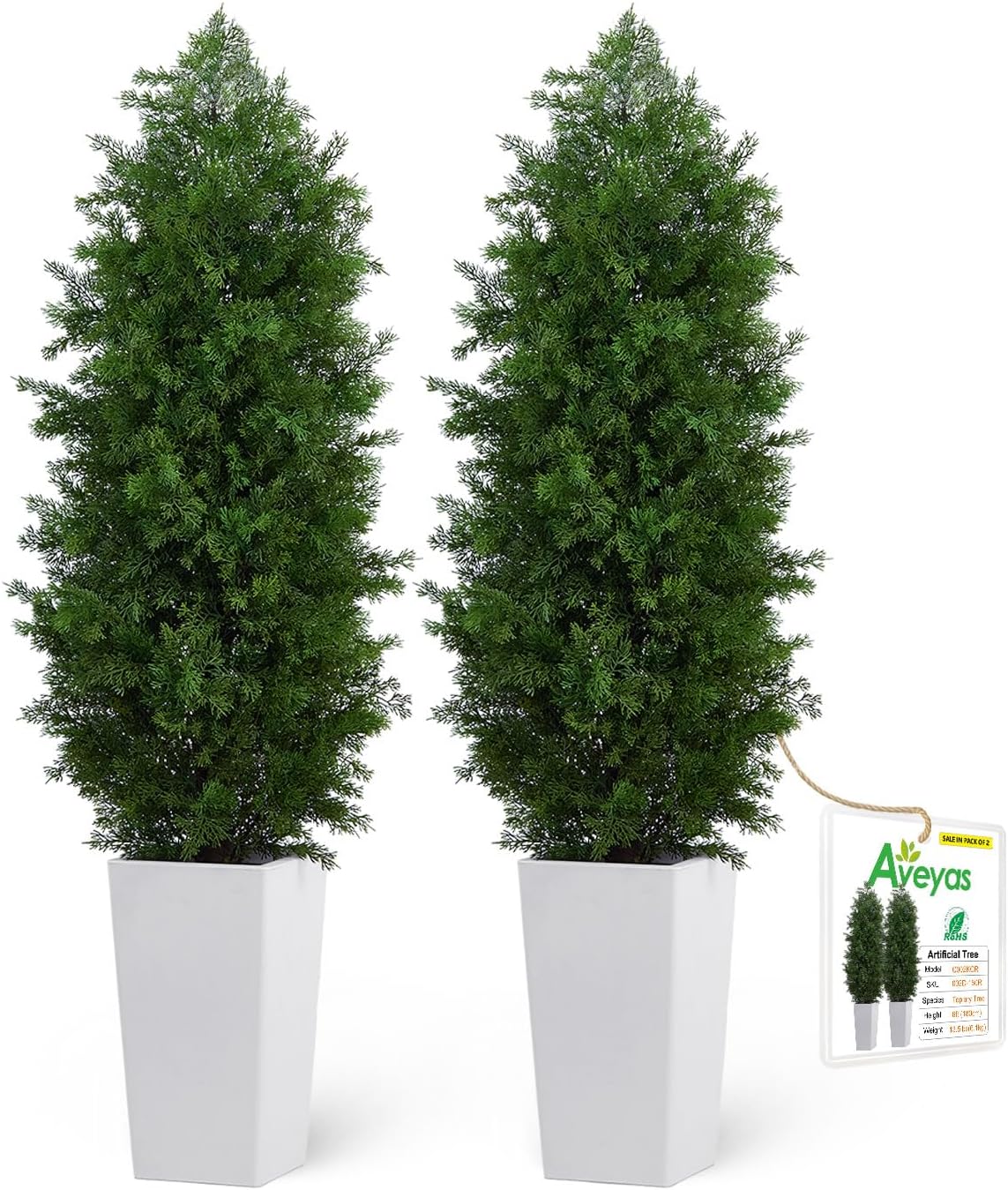 6ft Artificial Bird of Paradise Tree for Home Decor, 6 Feet Faux Floor Plant Fake Silk Banana Leaf Tropical Trees with Pot for Indoor Outdoor House Living Room (6 ft Tall Including Raised Pot)