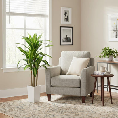 6ft Artificial Bird of Paradise Tree for Home Decor, 6 Feet Faux Floor Plant Fake Silk Banana Leaf Tropical Trees with Pot for Indoor Outdoor House Living Room (6 ft Tall Including Raised Pot)