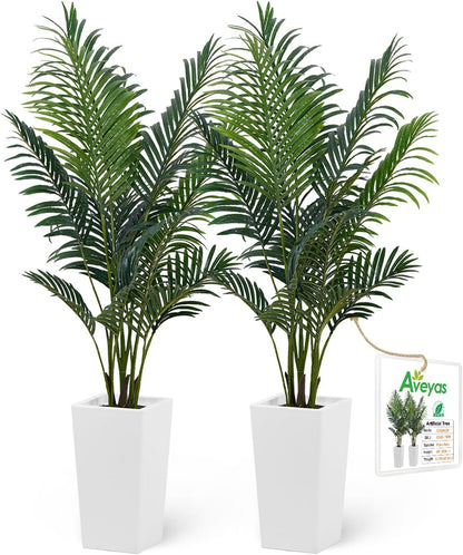 6ft Artificial Bird of Paradise Tree for Home Decor, 6 Feet Faux Floor Plant Fake Silk Banana Leaf Tropical Trees with Pot for Indoor Outdoor House Living Room (6 ft Tall Including Raised Pot)