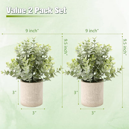 4 Packs Fake Plants Small Artificial Plants Black Eucalyptus Rosemary Succulents Potted Plants, Halloween Gothic Dark Faux Greenery for Home Indoor Office Bathroom Living Room Tabletop Decor