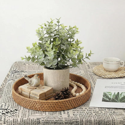 4 Packs Fake Plants Small Artificial Plants Black Eucalyptus Rosemary Succulents Potted Plants, Halloween Gothic Dark Faux Greenery for Home Indoor Office Bathroom Living Room Tabletop Decor