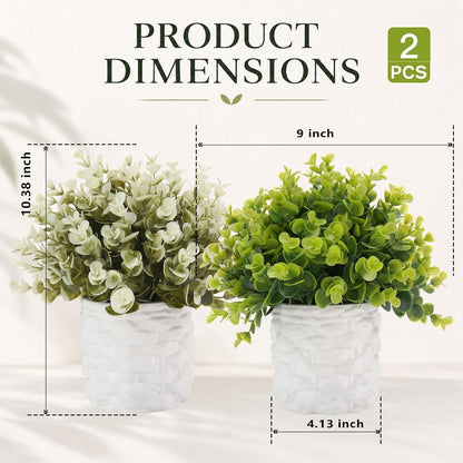 4 Packs Fake Plants Small Artificial Plants Black Eucalyptus Rosemary Succulents Potted Plants, Halloween Gothic Dark Faux Greenery for Home Indoor Office Bathroom Living Room Tabletop Decor