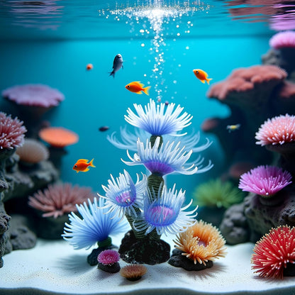 Blue Fish Tank Artificial Coral Simulation Decoration Aquarium Landscape Ornament - Useful and Professional Aquarium Decor