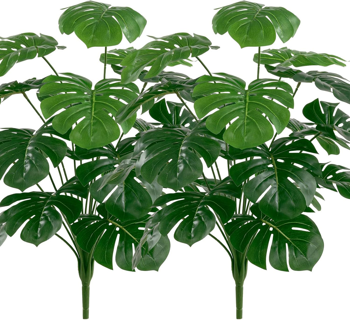 25 inch Artificial Monstera Plant No Pot Not Assambled, Green