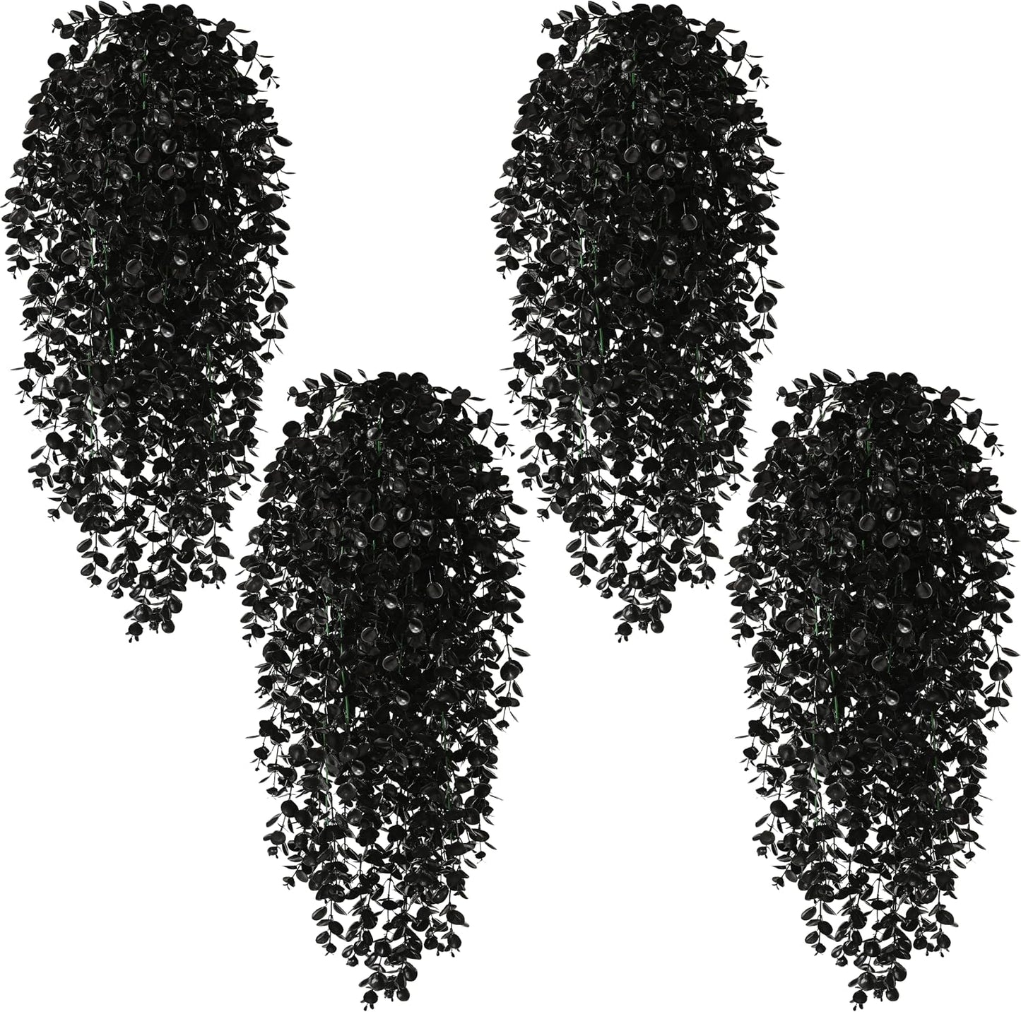 4Pcs Fake Hanging Plants 2.7FT Fake Plants Fake Vines Greenery | UV Resistant Faux Outdoor Plants Ivy Vines for Modern Boho Patio Outdoor Indoor Party Wall Porch Gazebo Aesthetic Decor