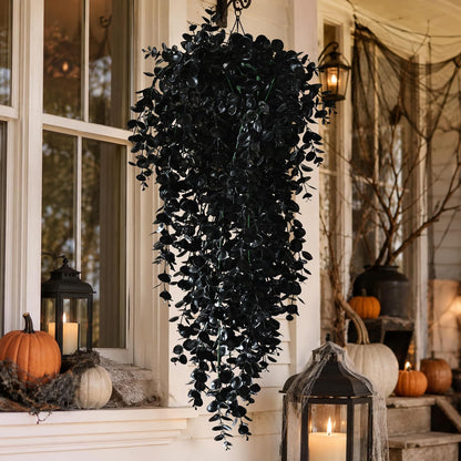 4Pcs Fake Hanging Plants 2.7FT Fake Plants Fake Vines Greenery | UV Resistant Faux Outdoor Plants Ivy Vines for Modern Boho Patio Outdoor Indoor Party Wall Porch Gazebo Aesthetic Decor