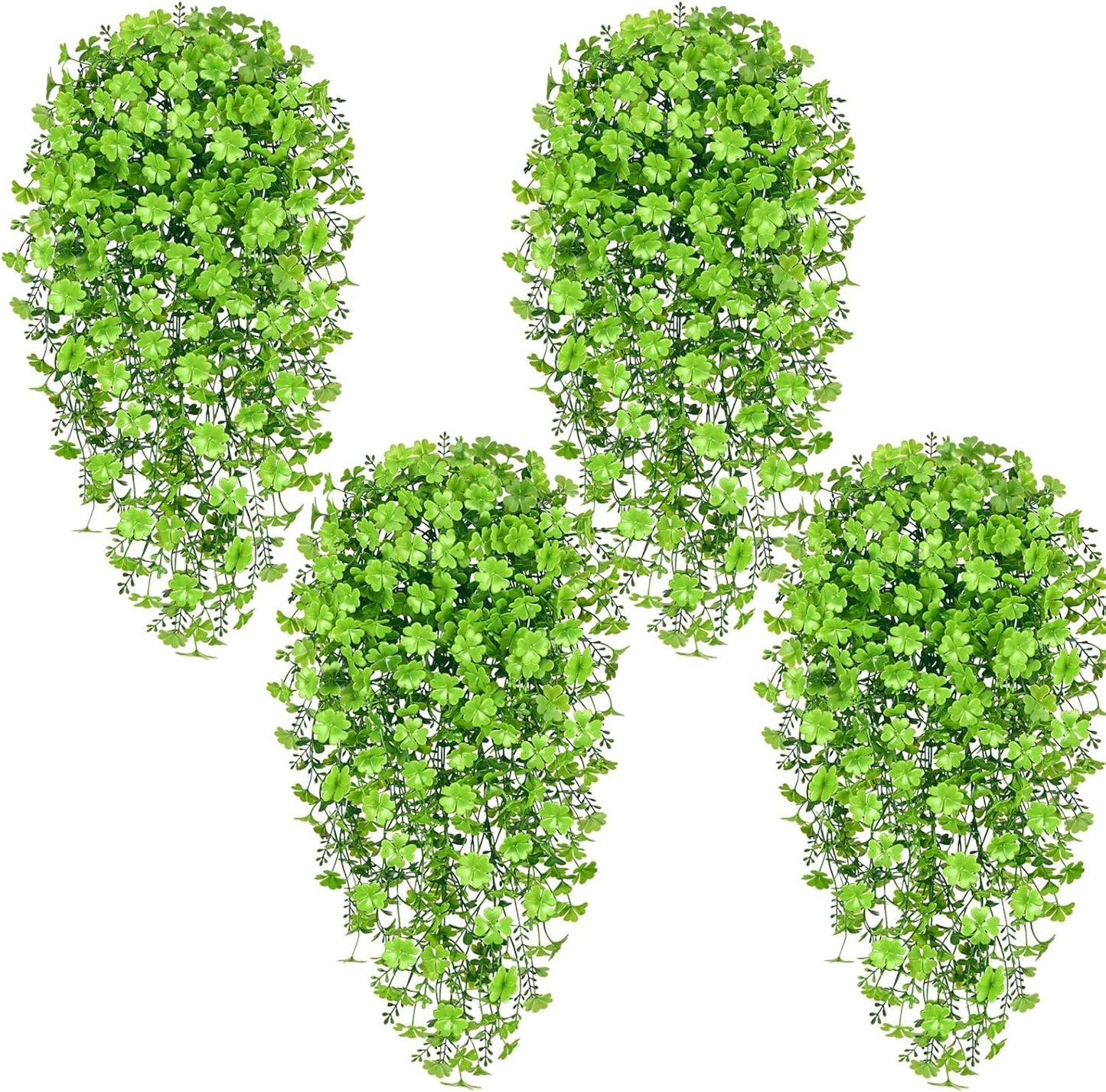 4Pcs Fake Hanging Plants 2.7FT Fake Plants Fake Vines Greenery | UV Resistant Faux Outdoor Plants Ivy Vines for Modern Boho Patio Outdoor Indoor Party Wall Porch Gazebo Aesthetic Decor