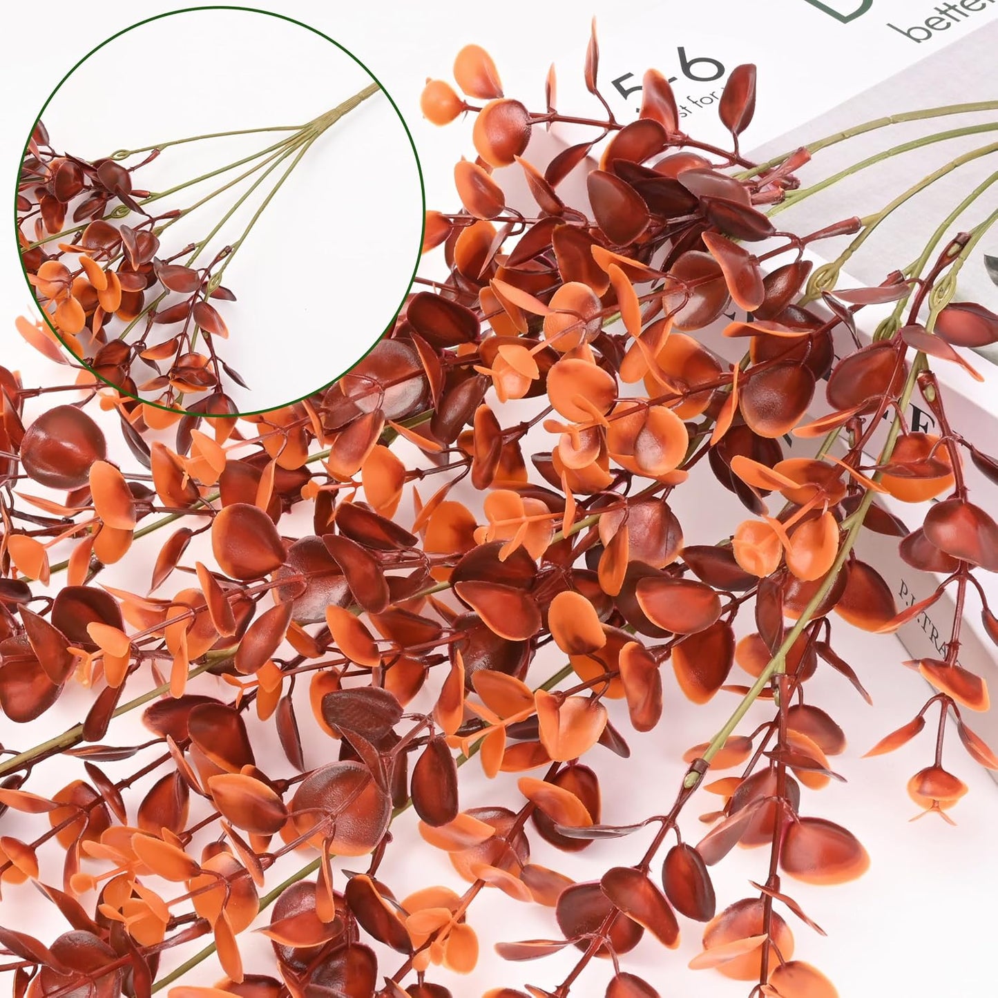 4Pcs Fake Hanging Plants 2.7FT Fake Plants Fake Vines Greenery | UV Resistant Faux Outdoor Plants Ivy Vines for Modern Boho Patio Outdoor Indoor Party Wall Porch Gazebo Aesthetic Decor