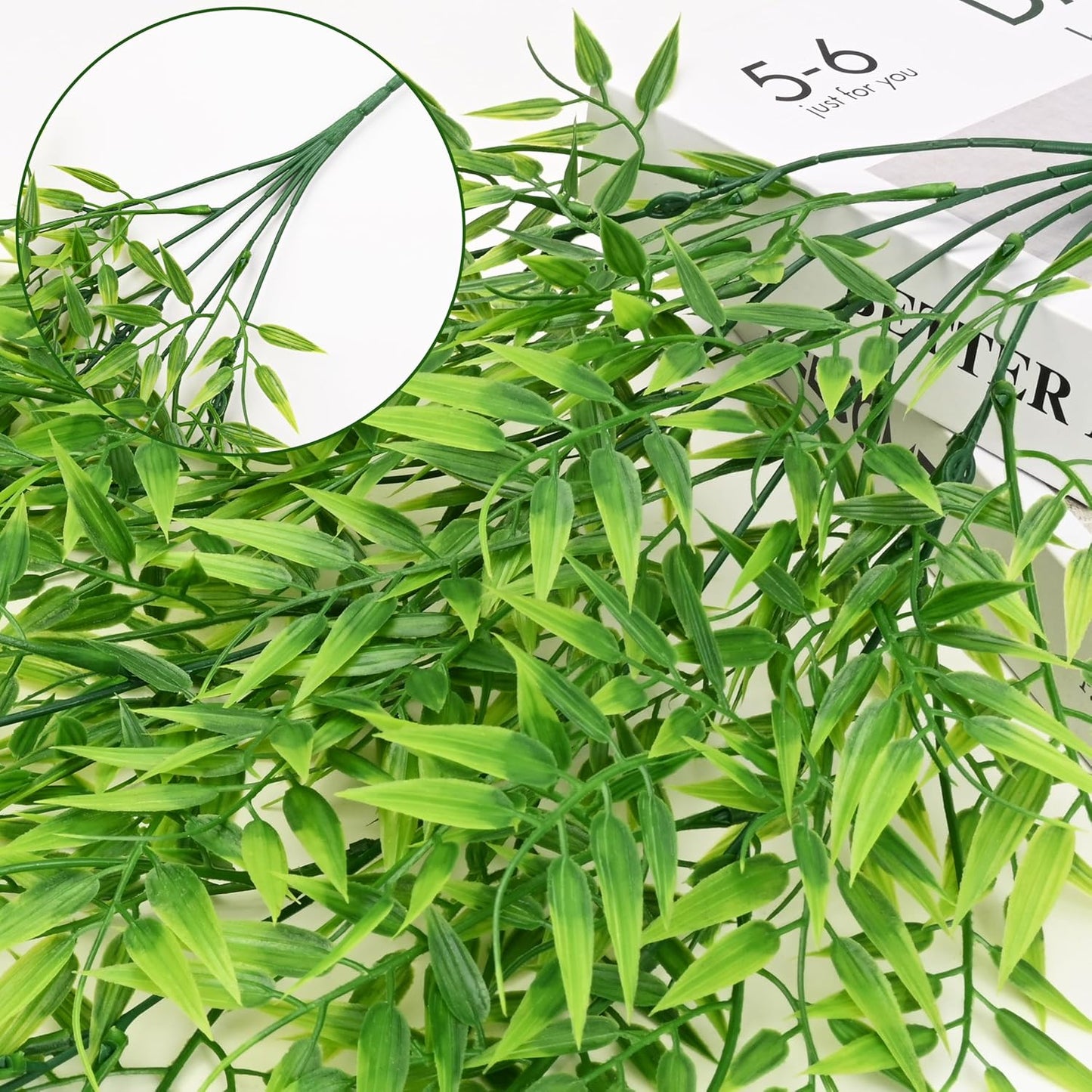 4Pcs Fake Hanging Plants 2.7FT Fake Plants Fake Vines Greenery | UV Resistant Faux Outdoor Plants Ivy Vines for Modern Boho Patio Outdoor Indoor Party Wall Porch Gazebo Aesthetic Decor