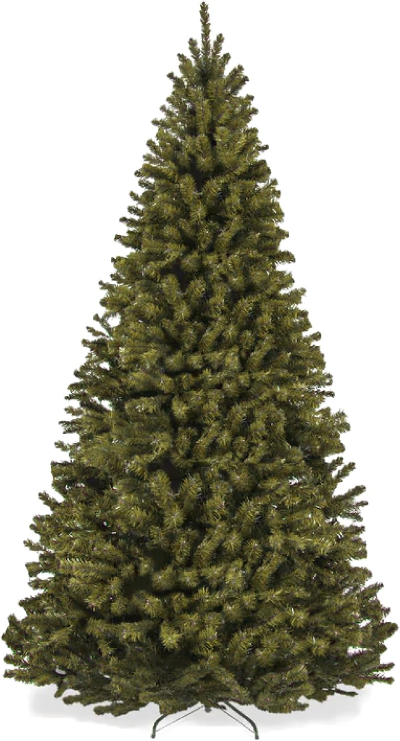 Artificial Christmas Tree, 7.5ft Premium Unlit Realistic Spruce Holiday Décor w/Dense Branches, Easy Assembly, Metal Base