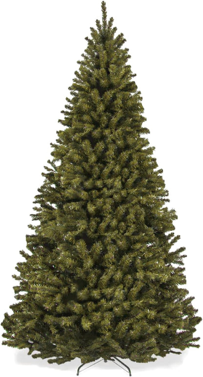 Artificial Christmas Tree, 7.5ft Premium Unlit Realistic Spruce Holiday Décor w/Dense Branches, Easy Assembly, Metal Base