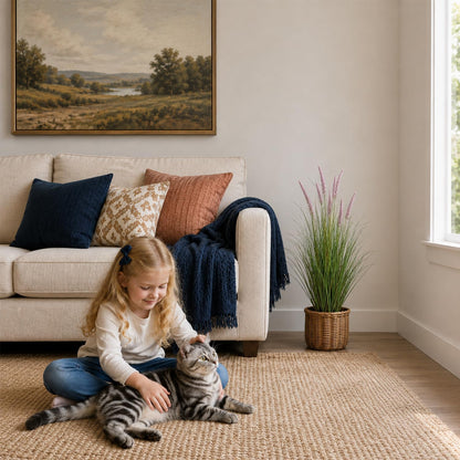 Artificial Cattail Grass 4FT-2 Set, 48" Fake Outdoor Indoor Plants | Lifelike Faux Tall Reed Onion Grass in Weighted Pot, Zero-Care, Decor for Home/Office/Patio/Wedding/Hotel, Housewarming Gift