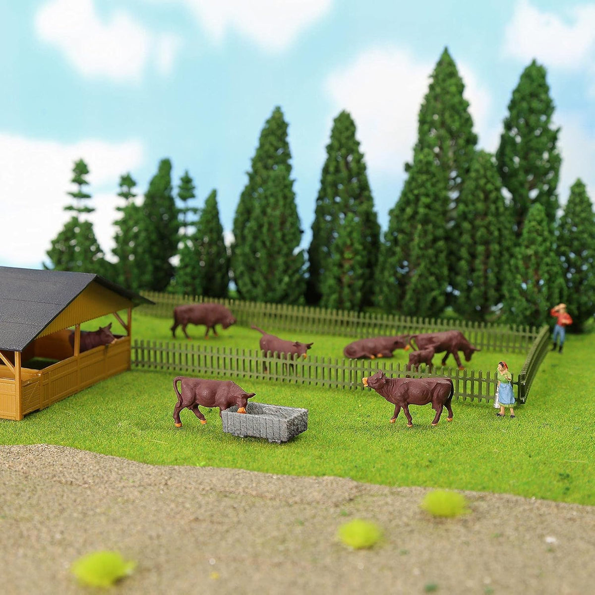 Artificial Model Grass Mat Trains Grass Green 40x200cm or 15.7‘’ x 78'' for Decoration Craft Scenery Model DIY CP2138 (Grass Green)