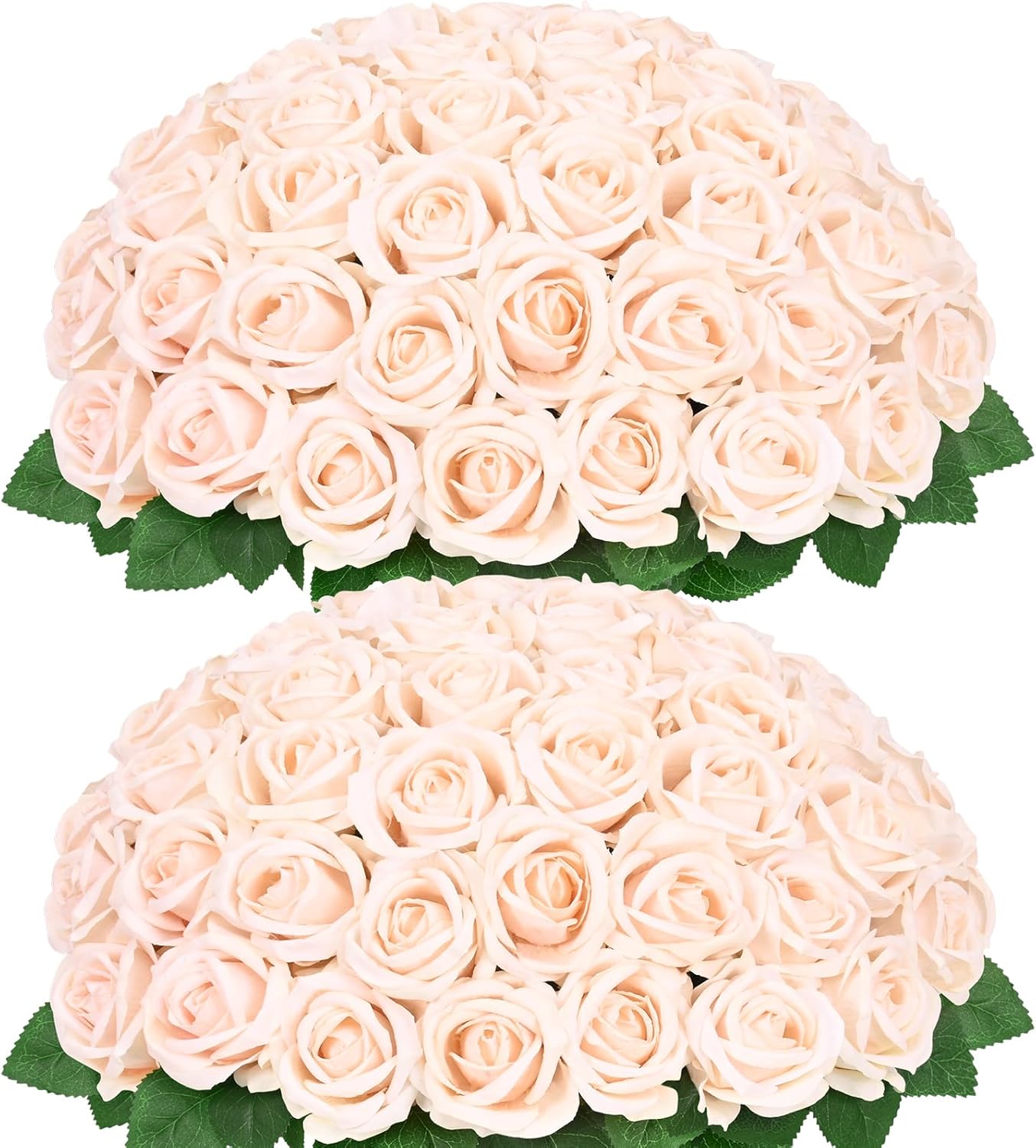 50 Pcs Red Roses Artificial Flowers, Real Touch Velvet Roses Bouquet Fake Flowers Bulk, Artificial Roses with Long Stems for Birthday Gift Women Mom DIY Bridal Wedding Centerpiece Decorations