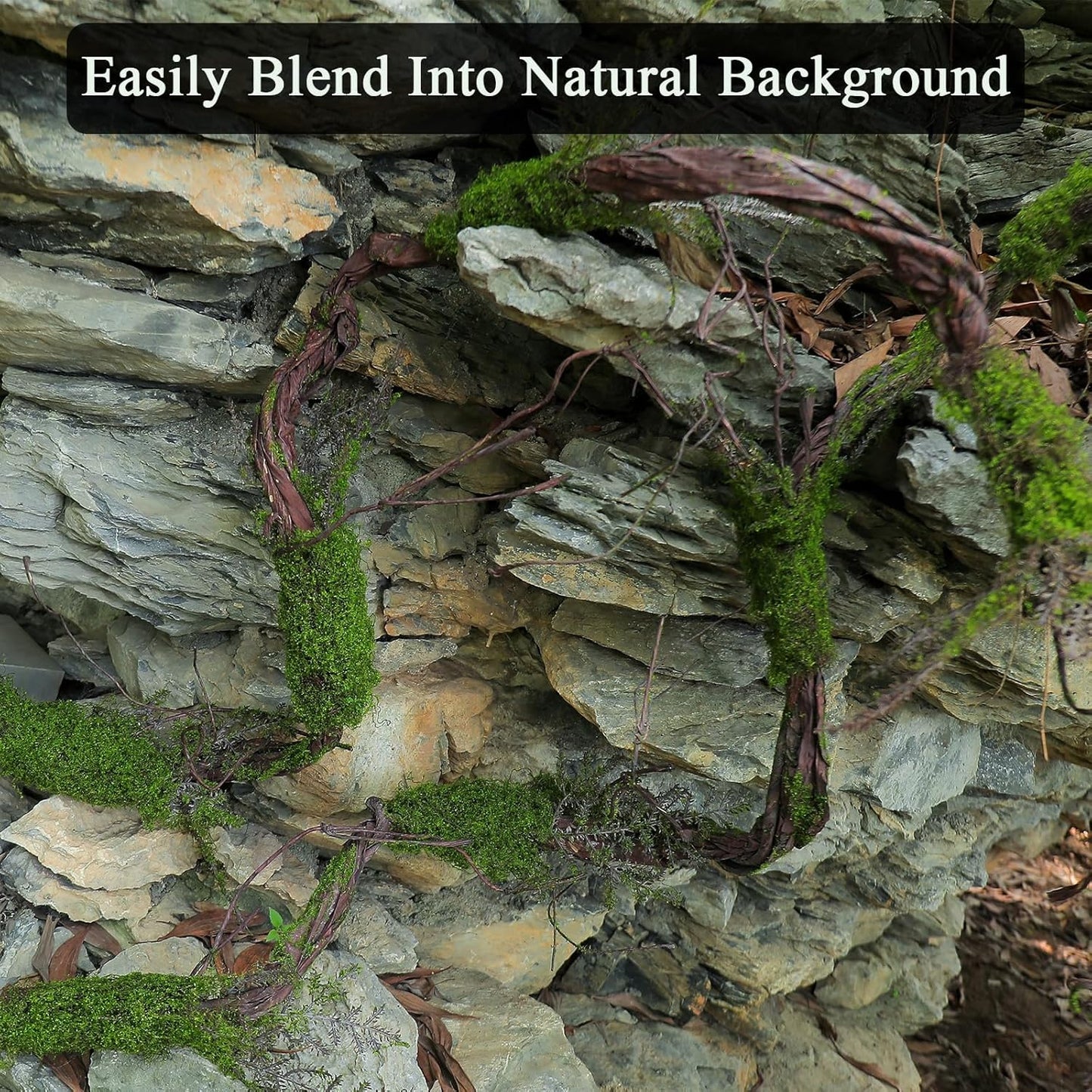 78.9"Large Faux Tree Trunk Hanging Moss Vines Garland Wall Forest Halloween | Bendable Artificial Craft Tall Tree Branches Grape for Haunted Mansion Wedding Arch Room Outdoor Mantel Greenery Decoration