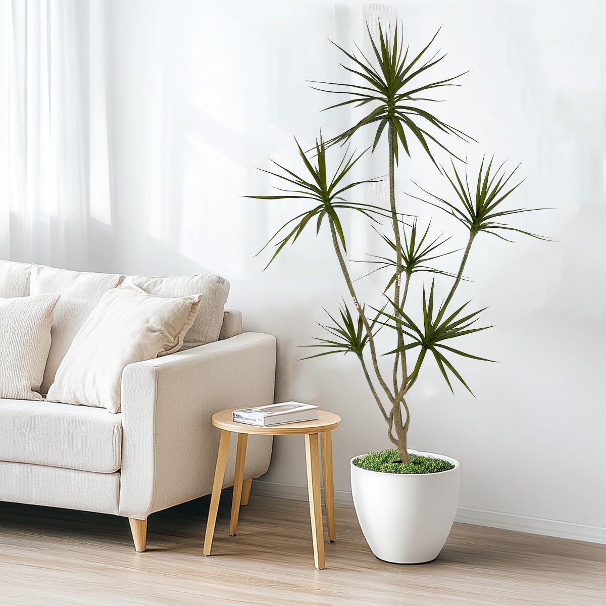 Artificial Dracaena marginata Plant,5ft Tall Fake Tree