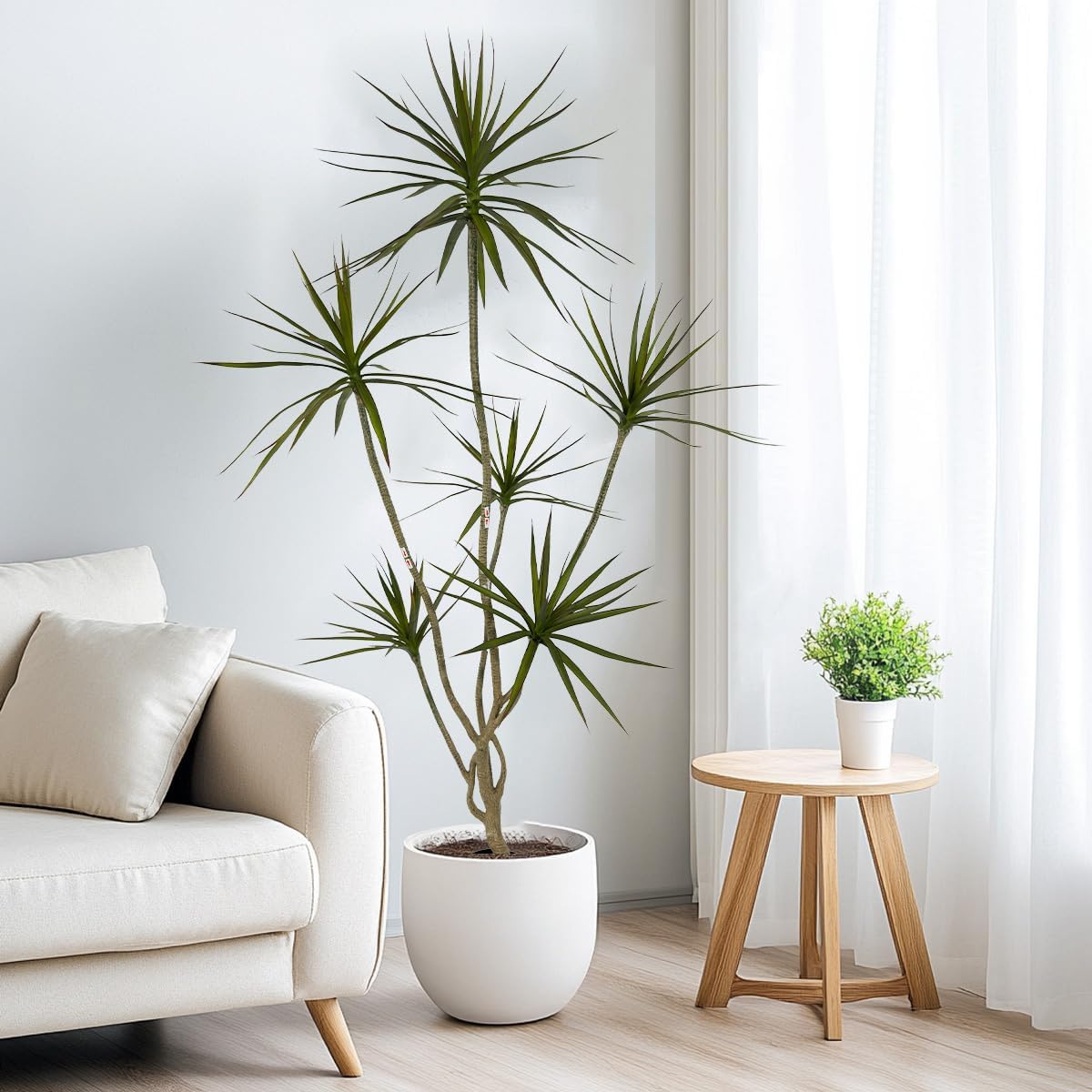 Artificial Dracaena marginata Plant,5ft Tall Fake Tree