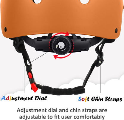 Kids Bike Helmet, Adjustable and Multi-Sport, from Toddler to Youth, 3 Sizes