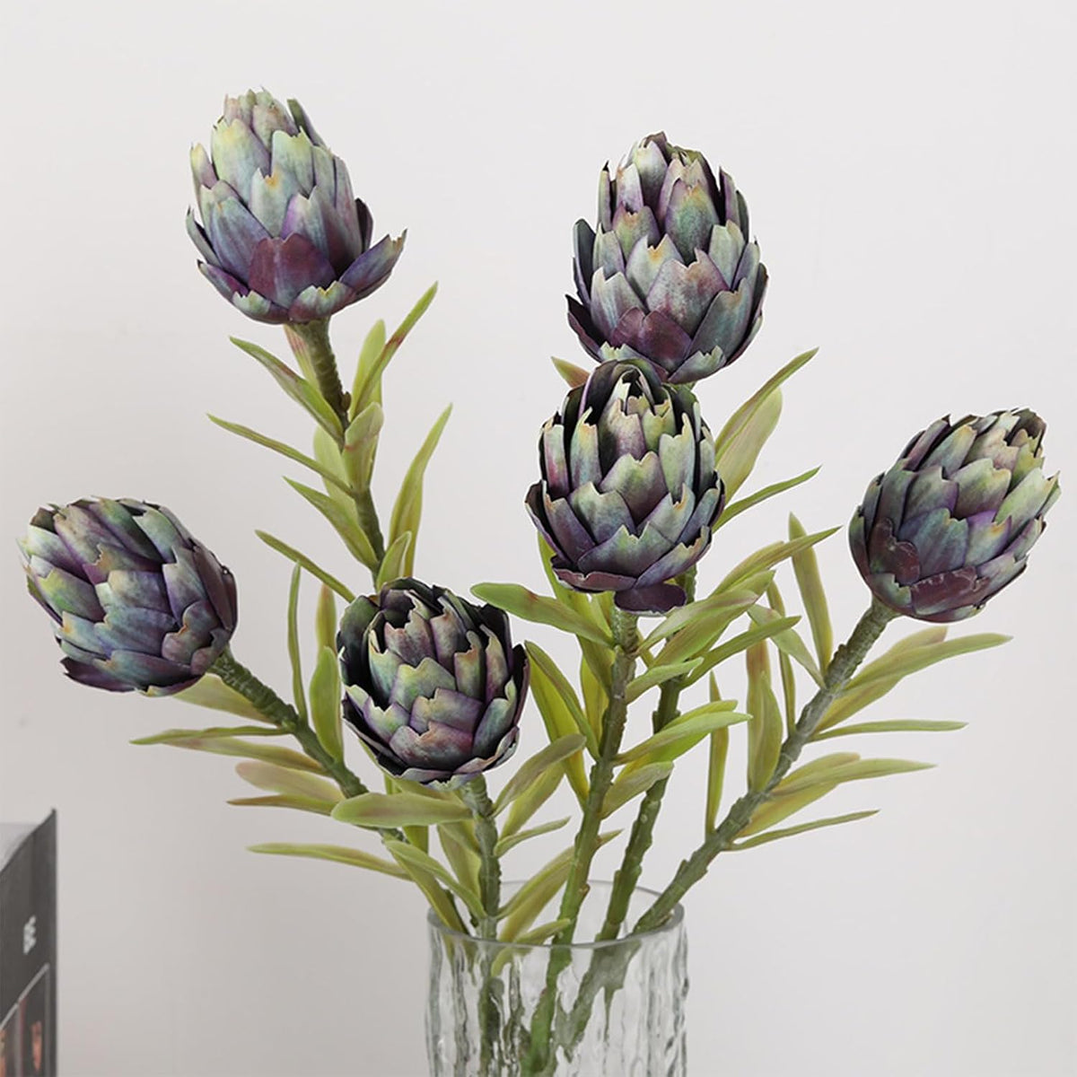 3Pcs 21.7" Artificial King Protea Flowers Fake Protea Cynaroides