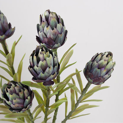 3Pcs 21.7" Artificial King Protea Flowers Fake Protea Cynaroides