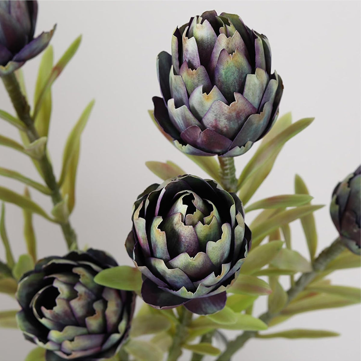 3Pcs 21.7" Artificial King Protea Flowers Fake Protea Cynaroides