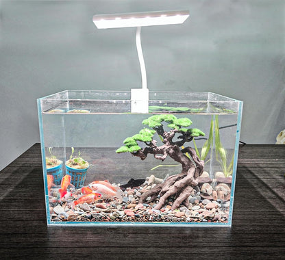 Fish Tank Decor- Bonsai Trees with Faux Moss- Aquarium Rocks Aquascaping- Made of Sandstone, Goldfish Betta Fish Tank Decorations Hides Accessories