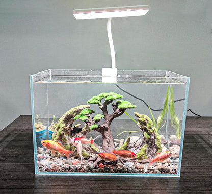 Fish Tank Decor- Bonsai Trees with Faux Moss- Aquarium Rocks Aquascaping- Made of Sandstone, Goldfish Betta Fish Tank Decorations Hides Accessories