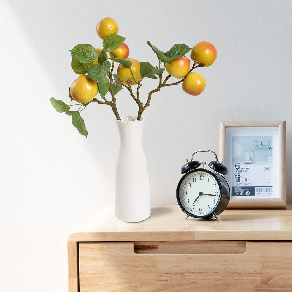 Artificial Fruit Branches Artificial Apple Highly Simulation Lifelike Model for Vase Home Party Decoration (2pcs Apple Branches)
