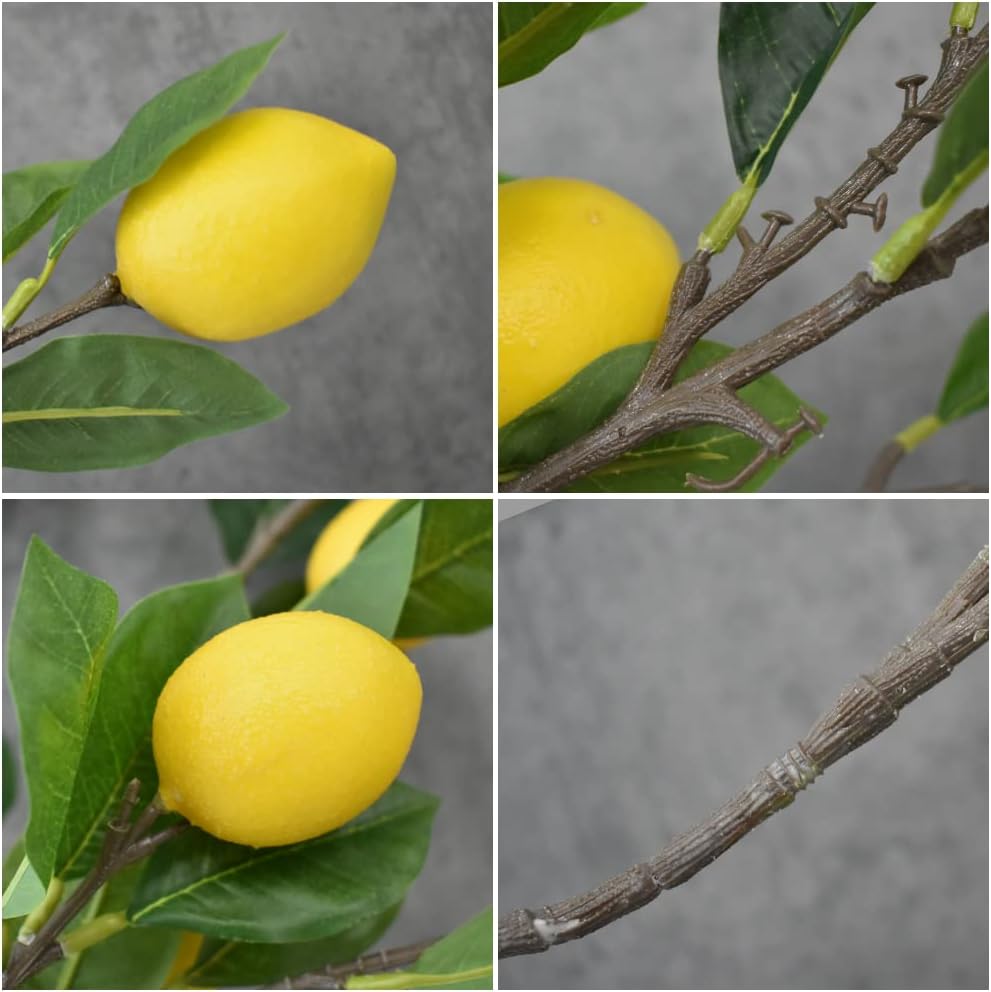 Artificial Fruit Branches Artificial Apple Highly Simulation Lifelike Model for Vase Home Party Decoration (2pcs Apple Branches)