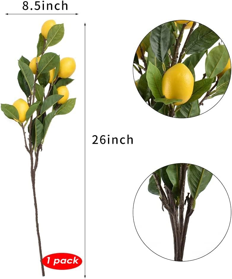 Artificial Fruit Branches Artificial Apple Highly Simulation Lifelike Model for Vase Home Party Decoration (2pcs Apple Branches)
