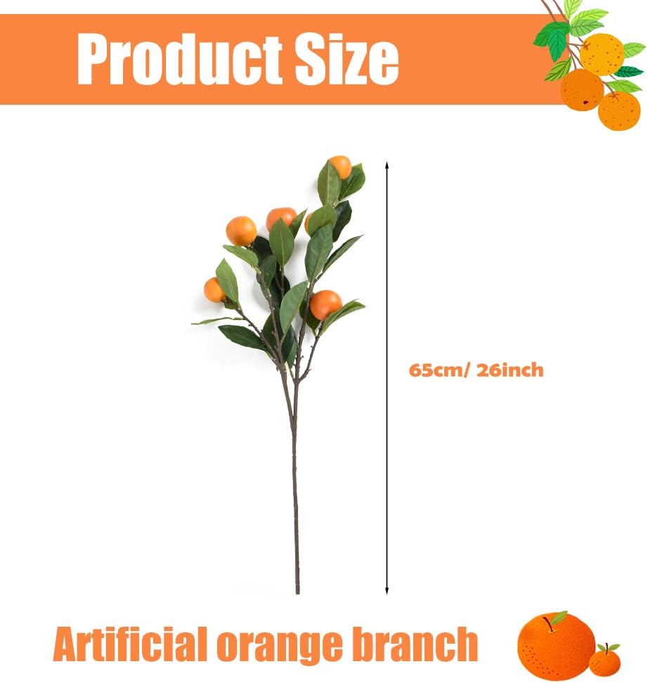 Artificial Fruit Branches Artificial Apple Highly Simulation Lifelike Model for Vase Home Party Decoration (2pcs Apple Branches)