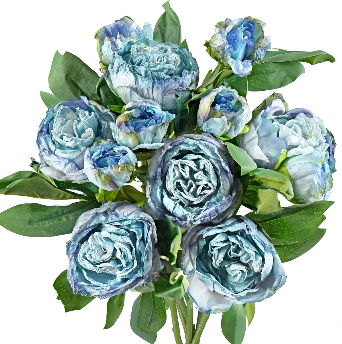 Artificial Peony Bouquet, Pink, Beige & Green Silk Flowers for Wedding Centerpieces, Bridal Bouquets & Home Decor – Spring Waltz