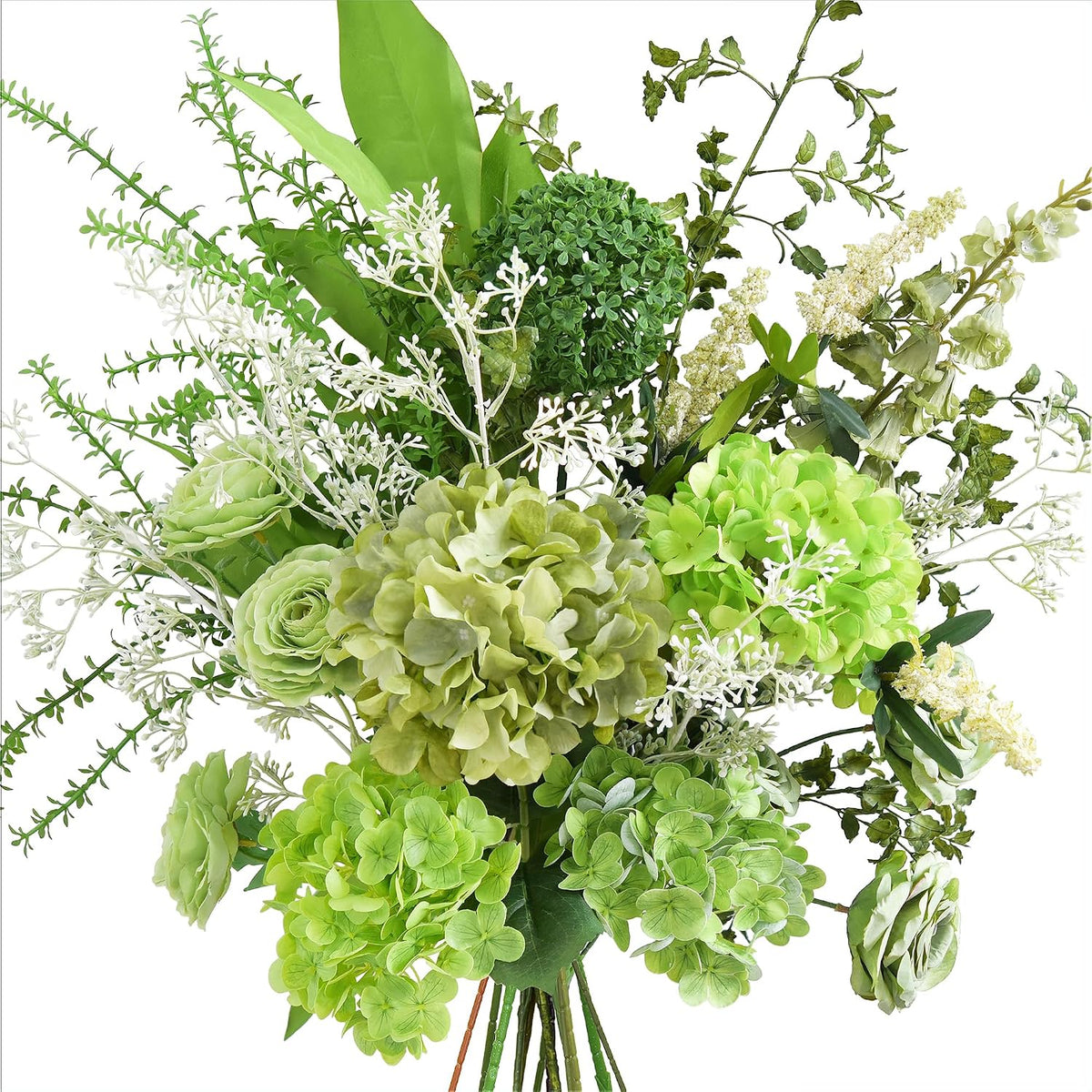 Artificial Peony Bouquet, Pink, Beige & Green Silk Flowers for Wedding Centerpieces, Bridal Bouquets & Home Decor – Spring Waltz