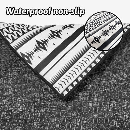 91" X 63" Extra Large Bunny Cage Liner Washable Guinea Pig Mat Large Animals Mats Animal Pads for Floor Indoor Rabbit Carpet for Chinchillas Cats Ferrets Dogs（Light Brown）