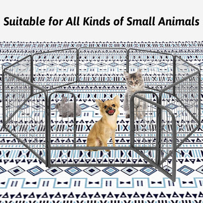 91" X 63" Extra Large Bunny Cage Liner Washable Guinea Pig Mat Large Animals Mats Animal Pads for Floor Indoor Rabbit Carpet for Chinchillas Cats Ferrets Dogs（Light Brown）