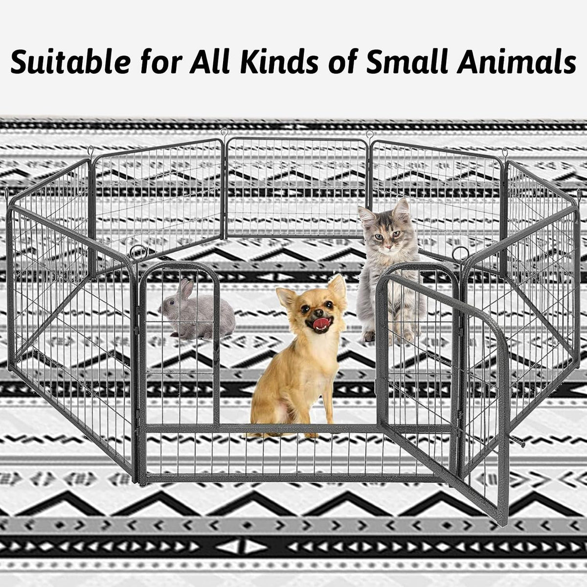 91" X 63" Extra Large Bunny Cage Liner Washable Guinea Pig Mat Large Animals Mats Animal Pads for Floor Indoor Rabbit Carpet for Chinchillas Cats Ferrets Dogs（Light Brown）