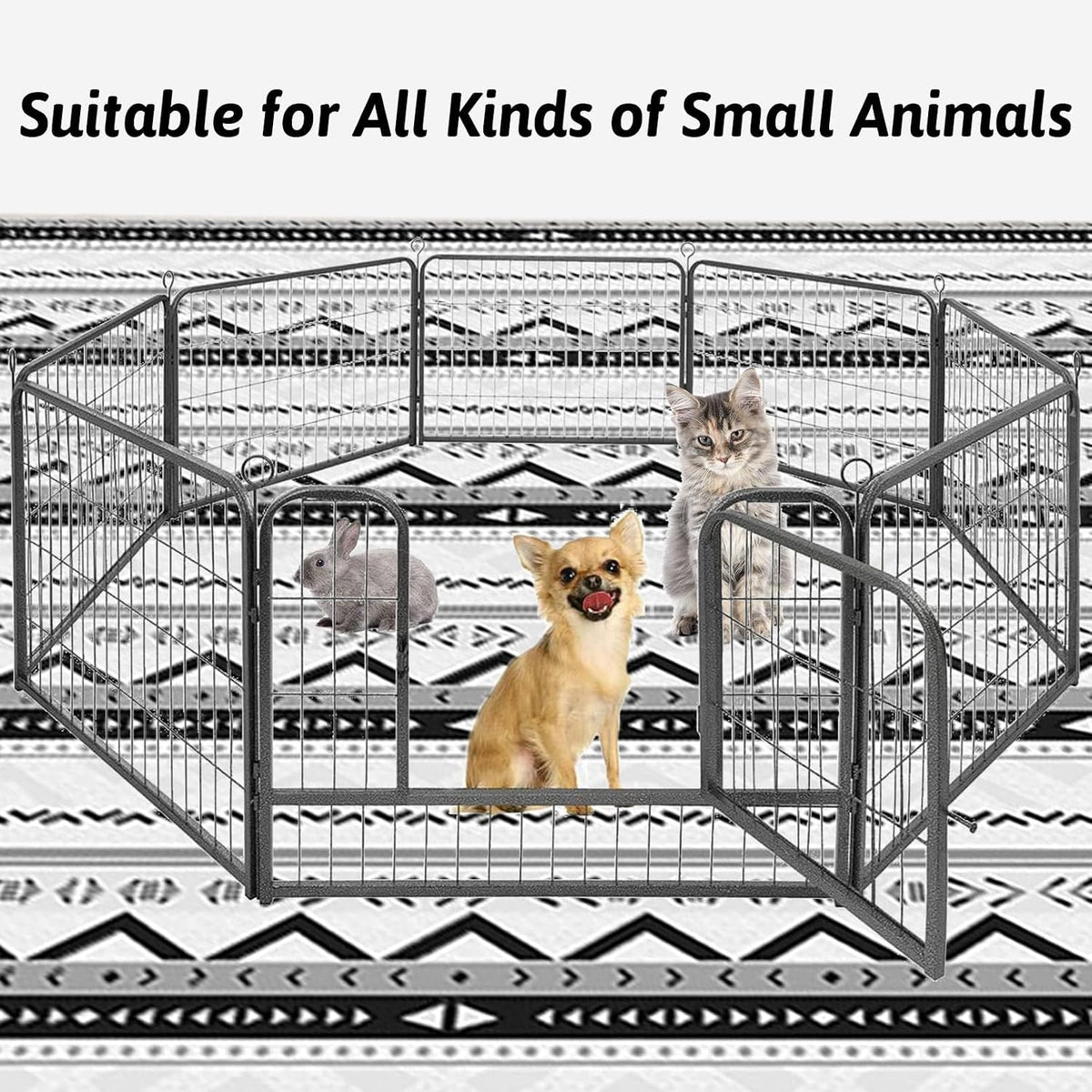 91" X 63" Extra Large Bunny Cage Liner Washable Guinea Pig Mat Large Animals Mats Animal Pads for Floor Indoor Rabbit Carpet for Chinchillas Cats Ferrets Dogs（Light Brown）