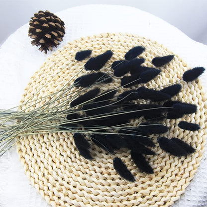 60pcs Dried Bunny Tails Flowers Red Pampas Grass Natural Dried Floral Arrangement Dry Flowers for Christmas Halloween Boho Decor Home Wedding DIY Craft Decoration (16")…