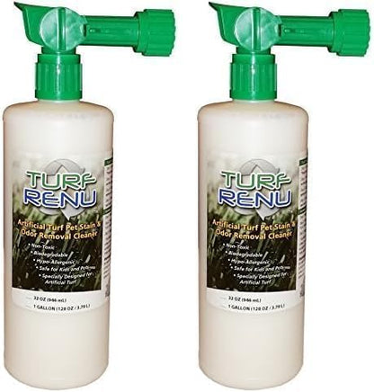 Tr10132 Bio-Enzymatic Cleaning Solution for Synthetic/Artificial Turf and Pet Odor Control with Sprayer, 32-Ounce, 2-Pack