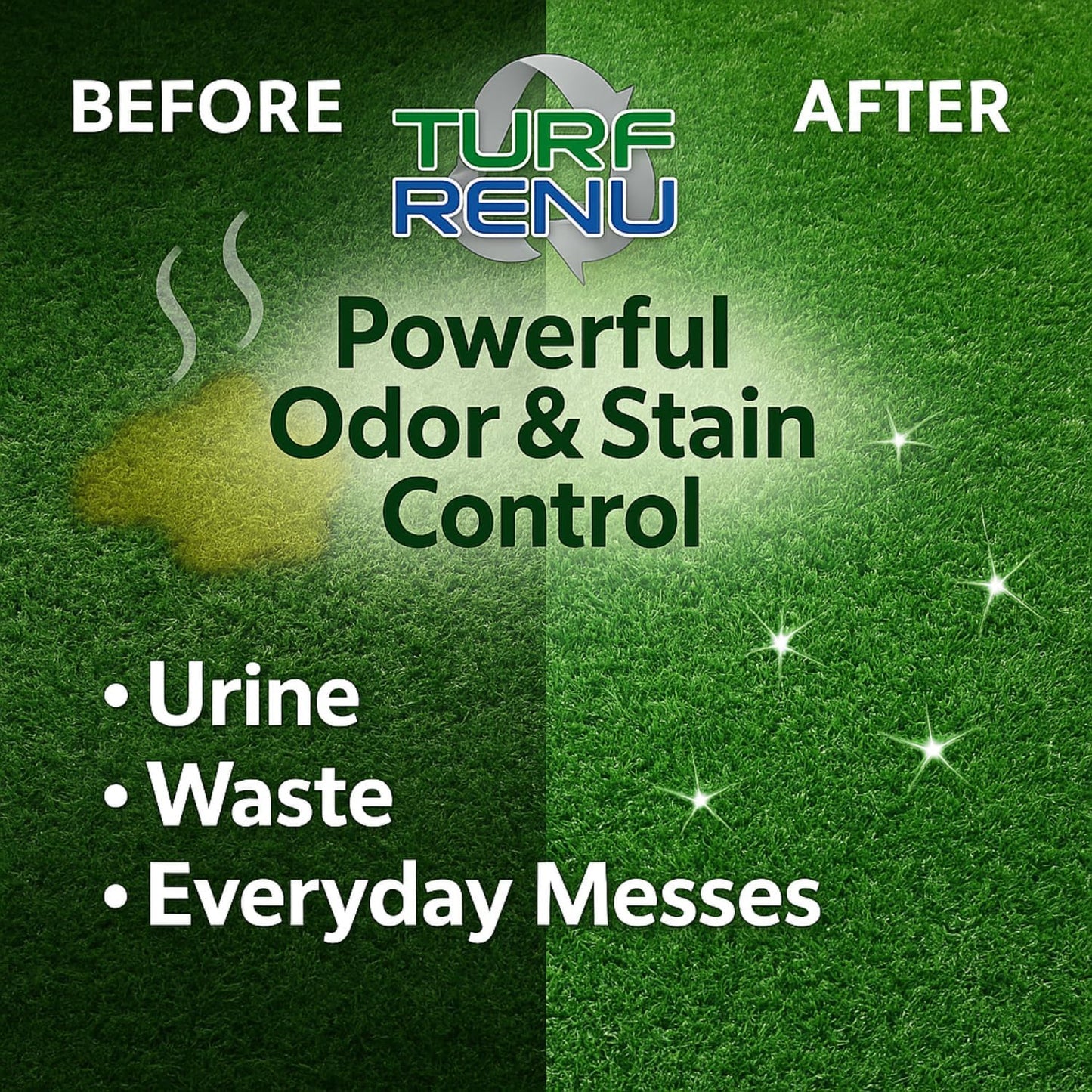 Tr10132 Bio-Enzymatic Cleaning Solution for Synthetic/Artificial Turf and Pet Odor Control with Sprayer, 32-Ounce, 2-Pack