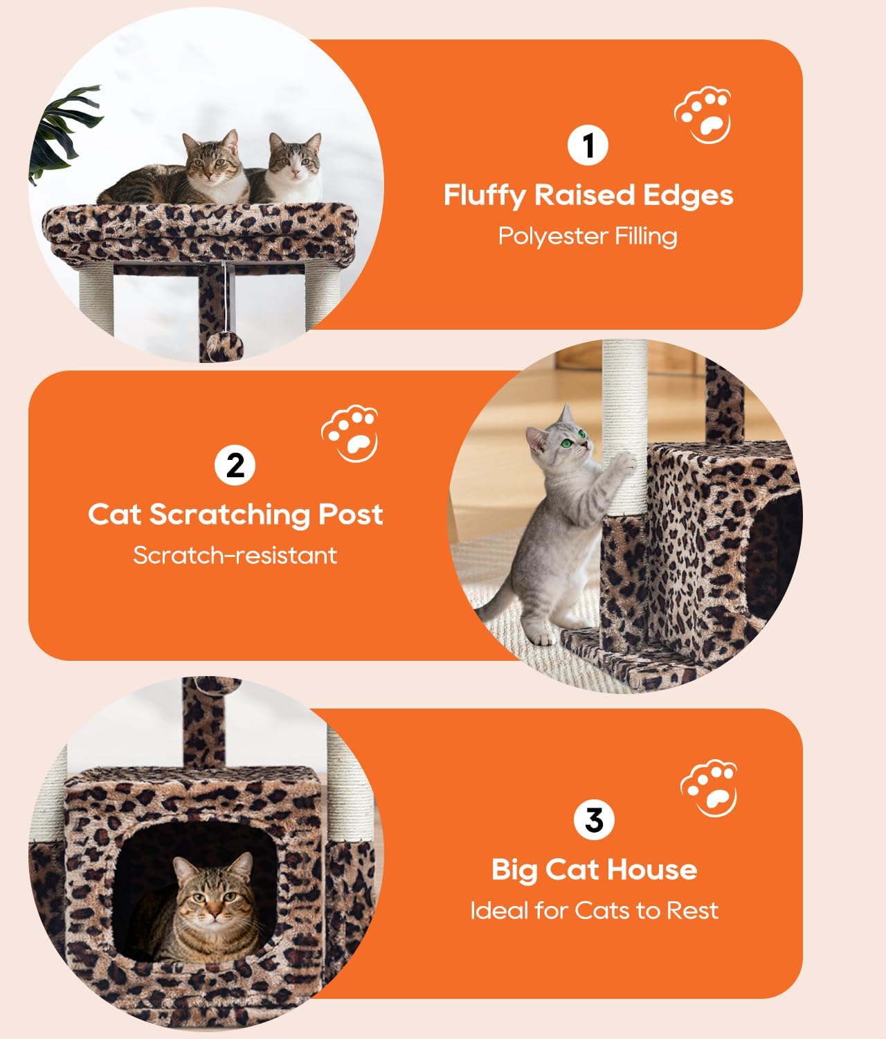 27" Cactus Cat Tree for Indoor Cats, Green Modern Activity Tower | Scratching Posts, Kitten Condo with Plush Perch & Hanging Ball for Play