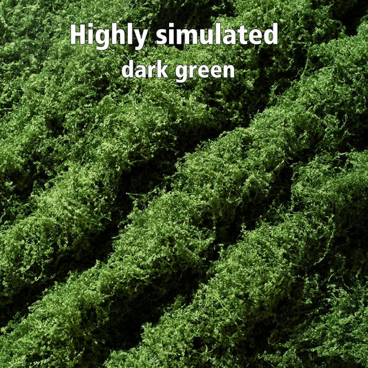 Artificial Moss mat, Green, 39.37 x 39.37 inches (Dark Green), Waterproof Indoor and Outdoor Decorative Moss mat, Fake Moss Wall Decorative Flower Decoration for Craftsmanship