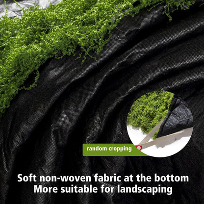 Artificial Moss mat, Green, 39.37 x 39.37 inches (Dark Green), Waterproof Indoor and Outdoor Decorative Moss mat, Fake Moss Wall Decorative Flower Decoration for Craftsmanship