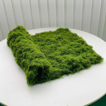 Artificial Moss mat, Green, 39.37 x 39.37 inches (Dark Green), Waterproof Indoor and Outdoor Decorative Moss mat, Fake Moss Wall Decorative Flower Decoration for Craftsmanship