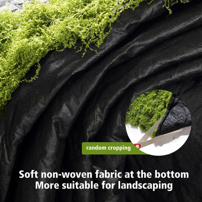 Artificial Moss mat, Green, 39.37 x 39.37 inches (Dark Green), Waterproof Indoor and Outdoor Decorative Moss mat, Fake Moss Wall Decorative Flower Decoration for Craftsmanship