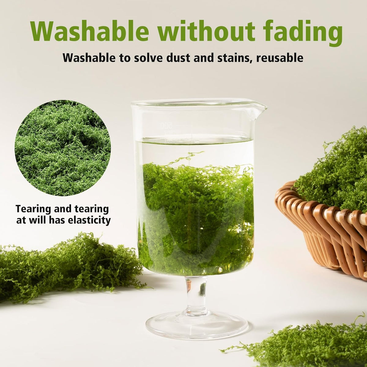 Artificial Moss mat, Green, 39.37 x 39.37 inches (Dark Green), Waterproof Indoor and Outdoor Decorative Moss mat, Fake Moss Wall Decorative Flower Decoration for Craftsmanship