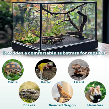 MAQIHAN Reptile Mat for Bearded Dragon Tanks - 6.5 FT Bearded Dragon Carpet