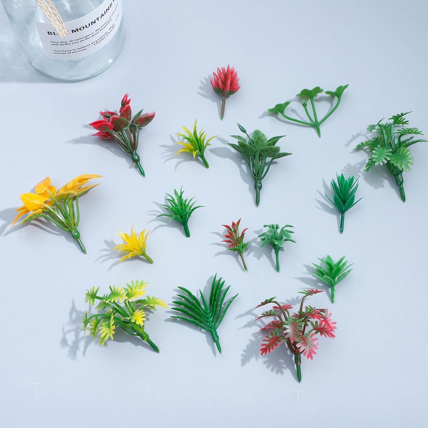 ONEST 8 Pieces Model Cactus Artificial Fake Cacti Stones for Home Decoration Miniature Landscape Landform Diorama Project