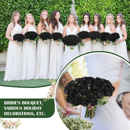 Rowfad 60 Pcs Artificial Roses Bulk Velvet Silk White Roses White Roses for Wedding Centerpieces Bridal Bouquet Mohter's Day Valentine's Day Home Decor (60, White)